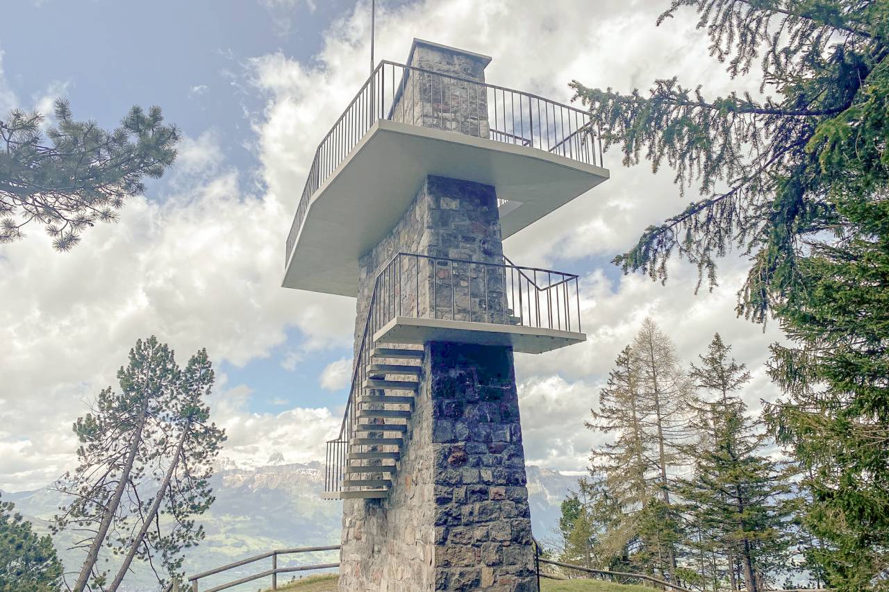 Aussichtsplattform Gaflei - Gorfion Familienhotel Liechtenstein