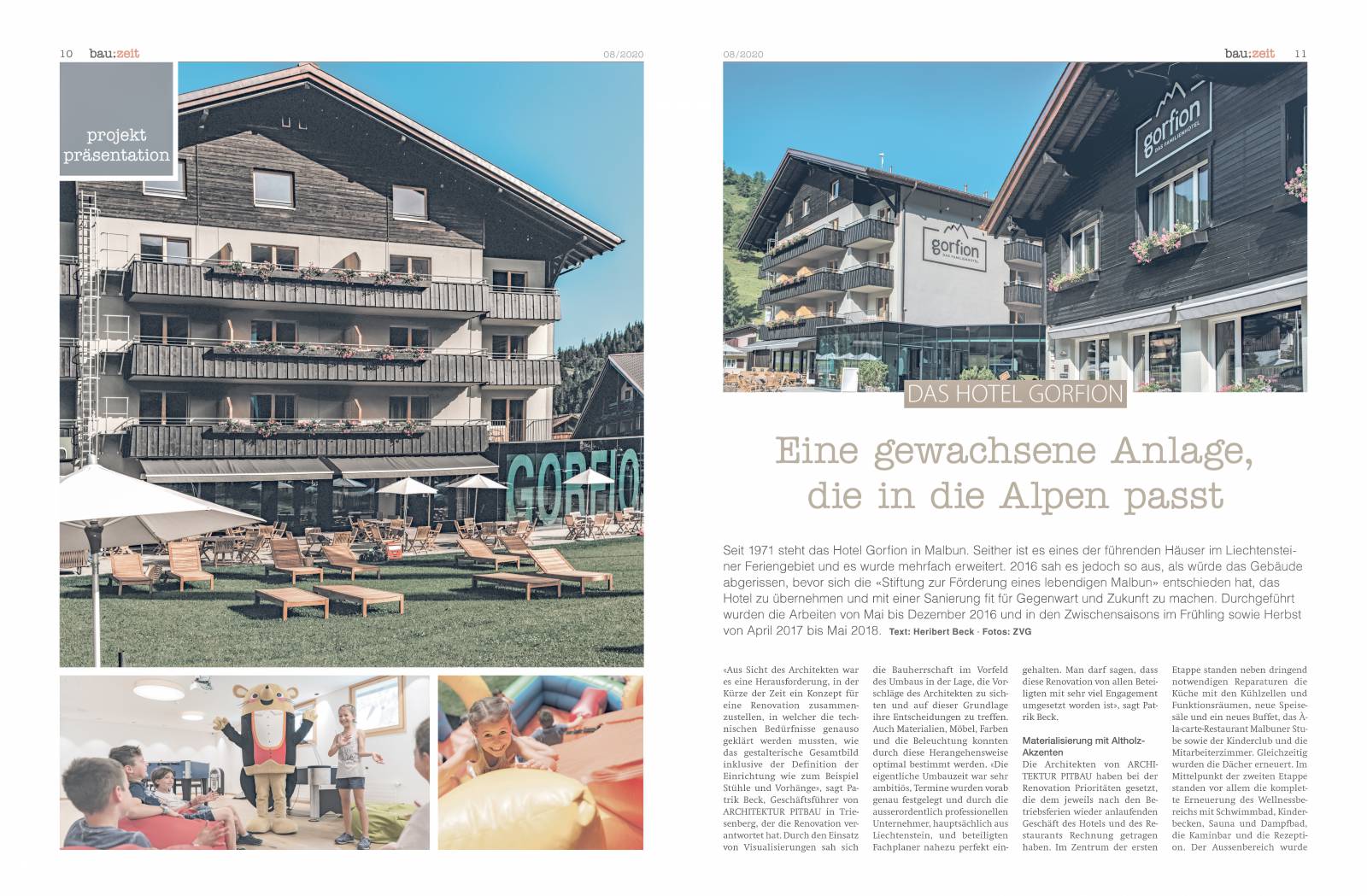 Bau:zeit Nr. 87: Das Hotel Gorfion Symbolfoto