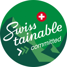 Logo Swisstainable committed