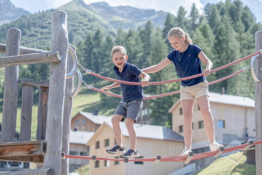 Outdoor playground - Gorfion Familienhotel Liechtenstein
