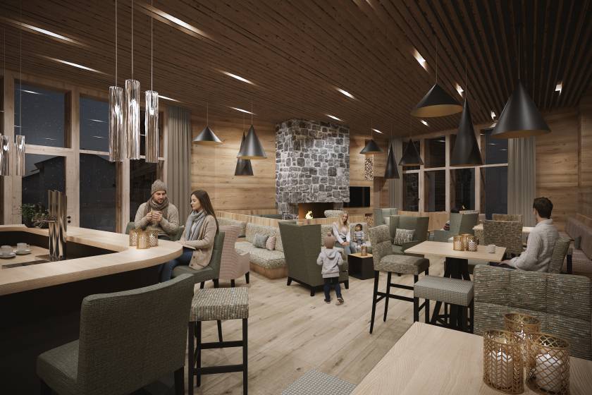 KaminBar 1600, lounge, terrace - Gorfion Familienhotel Liechtenstein