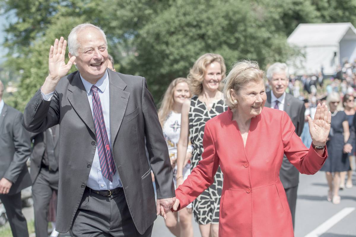 Liechtenstein's royal family Prince Hans-Adam II and Princess Marie