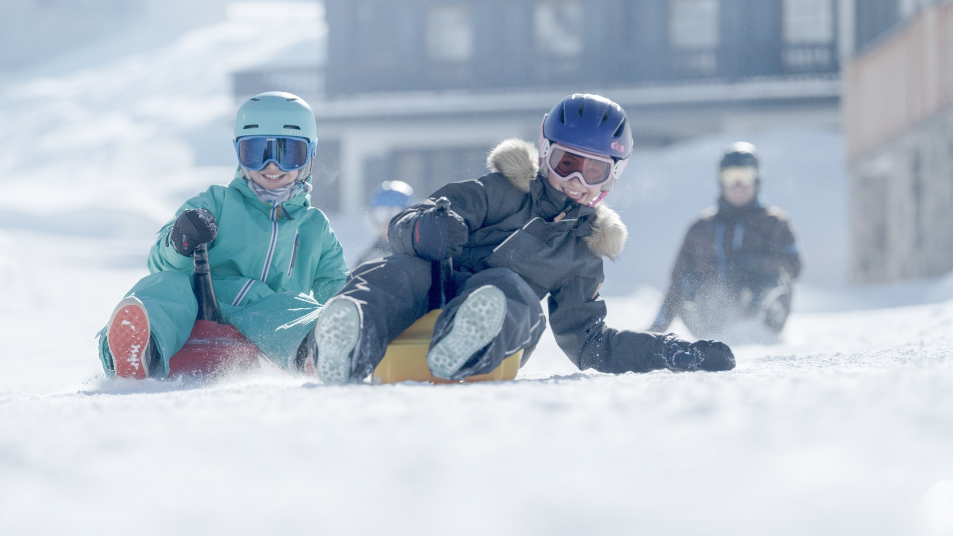 Rodelspaß für Kinder Hotel Gorfion