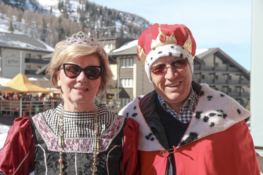 Fasnachtsumzug in Malbun in Liechtenstein